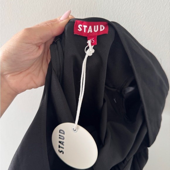 STAUD NWT Ilana Black Mini Dress XS - Picture 4 of 4